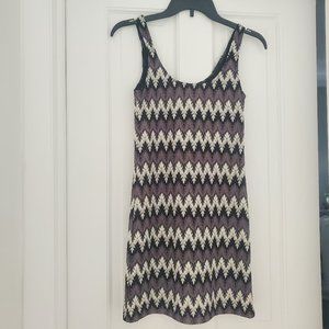 J Cooper Silver Chevron/Herringbone Dresses
